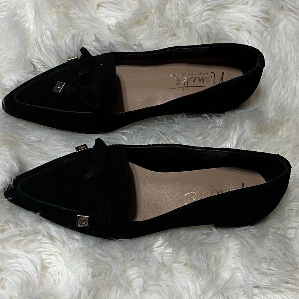 Nanette Lapore Frankie Black Suede Ballet Flat Size 6